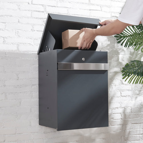 Postaláda Sønderborg antracit [en.casa]