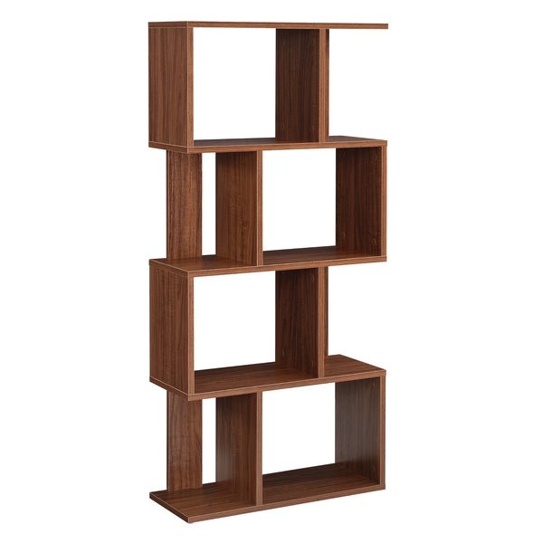  Könyvespolc 130 x 60 x 24 cm CD polc DVD állvány 8 tároló felülettel [en.casa]®