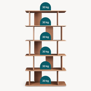 Könyvespolc Gäljami 180x100x35 cm [en.casa]