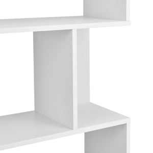  Könyvespolc 6 polccal Oxford 192 x 80 x 24 cm térelválasztó forgácslap több színben [en.casa]®