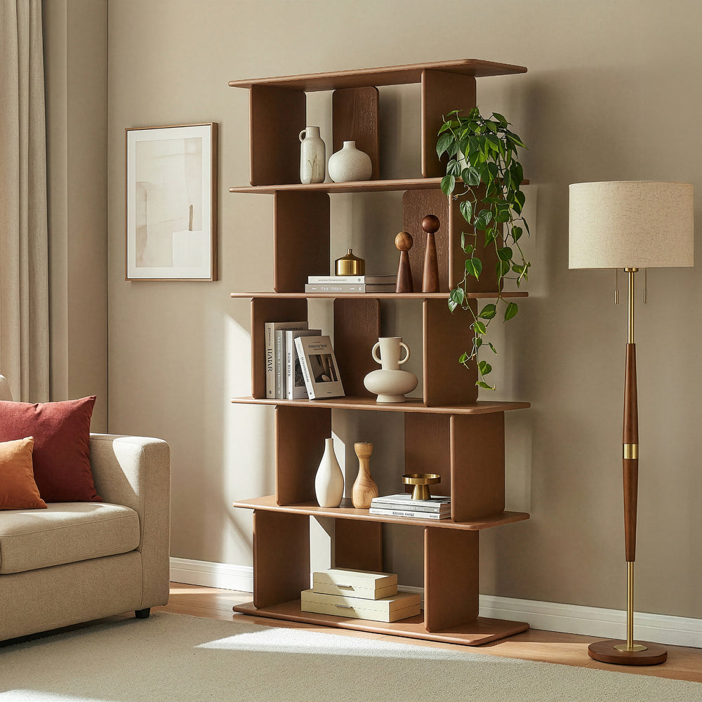 Könyvespolc Gäljami 180x100x35 cm [en.casa]