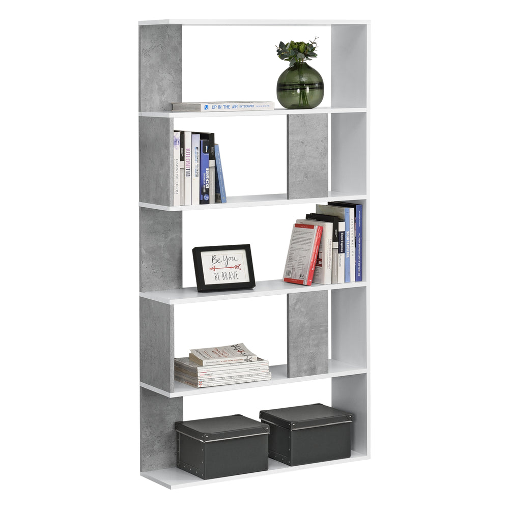Könyvespolc Aneby 159x80x24cm 5 polccal, különböző színekben [en.casa] - premiumXL