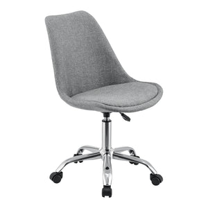 Irodai szék Atherton 83 - 93x48x55 cm világosszürke [en.casa] - premiumXL