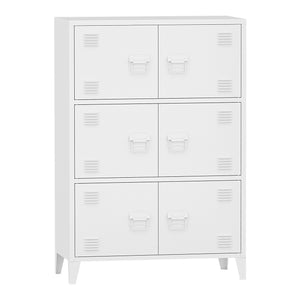 Fém iratszekrény Hamina 113x80x40cm több színben [en.casa]