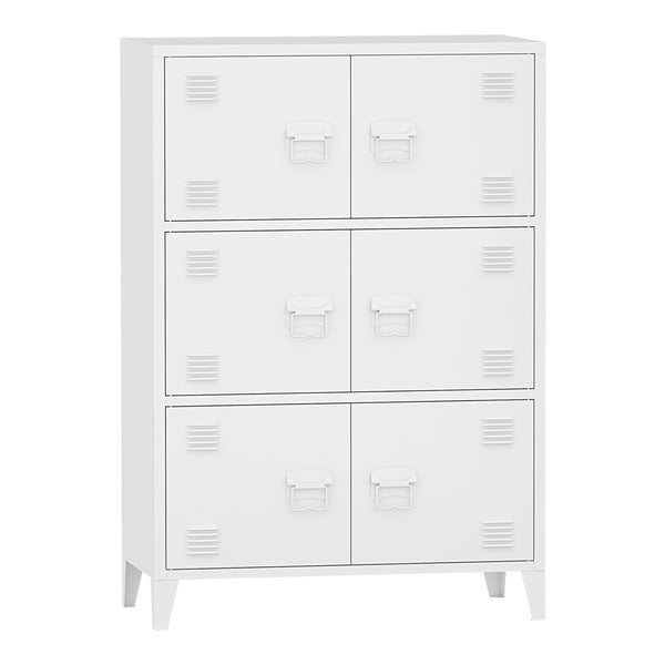 Fém iratszekrény Hamina 113x80x40cm több színben [en.casa]
