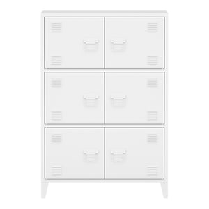 Fém iratszekrény Hamina 113x80x40cm több színben [en.casa]