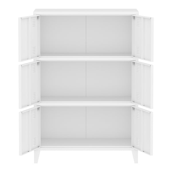 Fém iratszekrény Hamina 113x80x40cm több színben [en.casa]