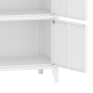 Fém iratszekrény Hamina 113x80x40cm több színben [en.casa]