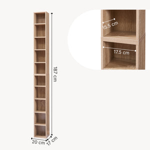 CD-polc Tynset 187x20x17 cm [en.casa]