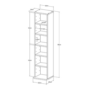 CD-polc Tynset 90x20x20 cm [en.casa]
