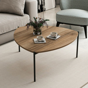 Gladsaxe dohányzóasztal 40x90x89 cm diófa / fekete [en.casa]