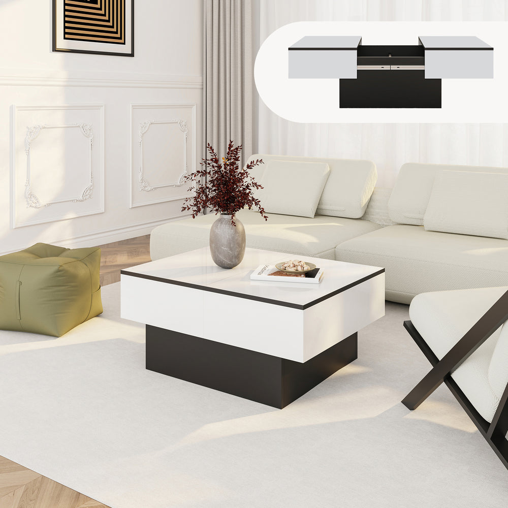 Kihúzható dohányzóasztal Lens [en.casa]