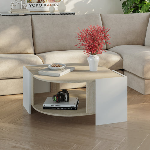 Dohányzóasztal Klipsari 75x75x40 cm [en.casa]