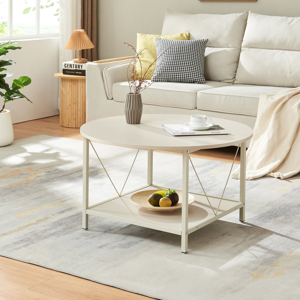 Dohányzóasztal Filem Ø80x46 cm [en.casa]