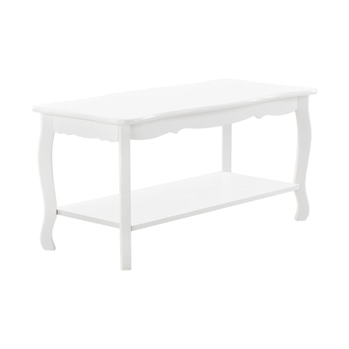 Dohányzóasztal Pearl 88x40x42 cm Shabby Chic stílus Fehér en.casa - premiumXL