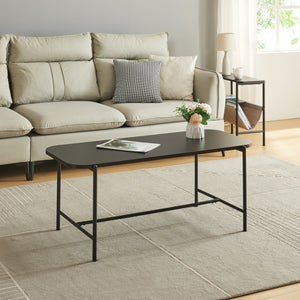 Dohányzóasztal Samnanger 110x50x45cm fekete [en.casa] - premiumXL