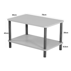 Téglalap alakú dohányzóasztal Jelling 43 x 70 x 44 cm több szinben [en.casa]