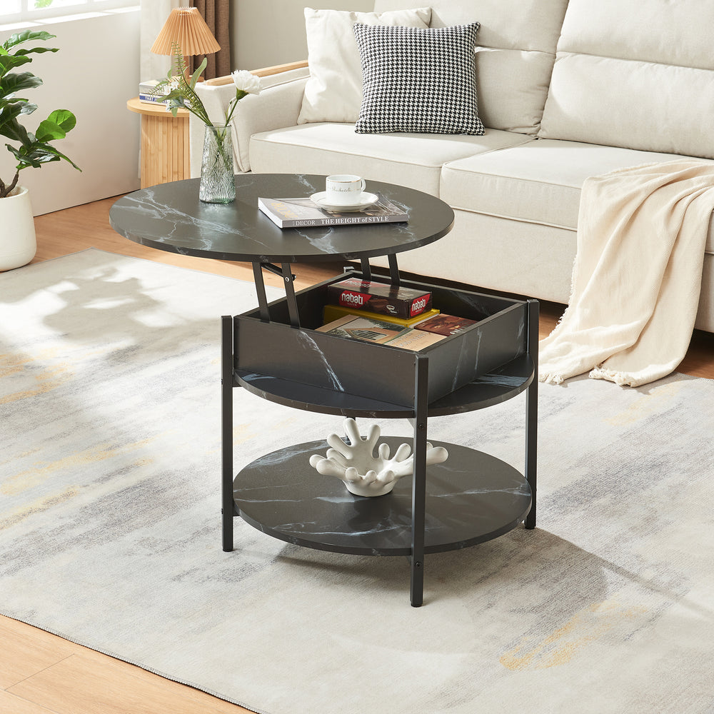 Dohányzóasztal Kandas emelhető asztallappal [en.casa]