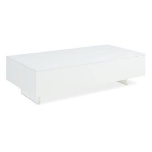  Dohányzóasztal Braunschweig 115 x 55 x 31 cm forgácslap fehér/fekete [en.casa]®