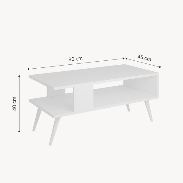Dohányzóasztal Lycksele 40 x 90 x 45 cm több szinben [en.casa] 