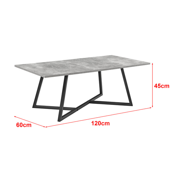 Dohányzóasztal Mosta 120 x 60 x 45 cm fa-hatású több szinben [en.casa]