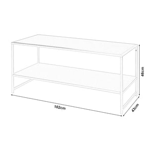 Dohányzóasztal Ruokolahti 102x43x46cm [en.casa]