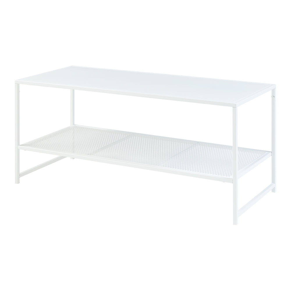 Dohányzóasztal Ruokolahti acél 102x43x46cm [en.casa] - premiumXL