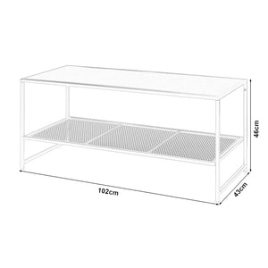 Dohányzóasztal Ruokolahti 102x43x46cm [en.casa]