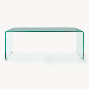 Dohányzóasztal Väsas 90x45x35 cm edzett üveg [en.casa]