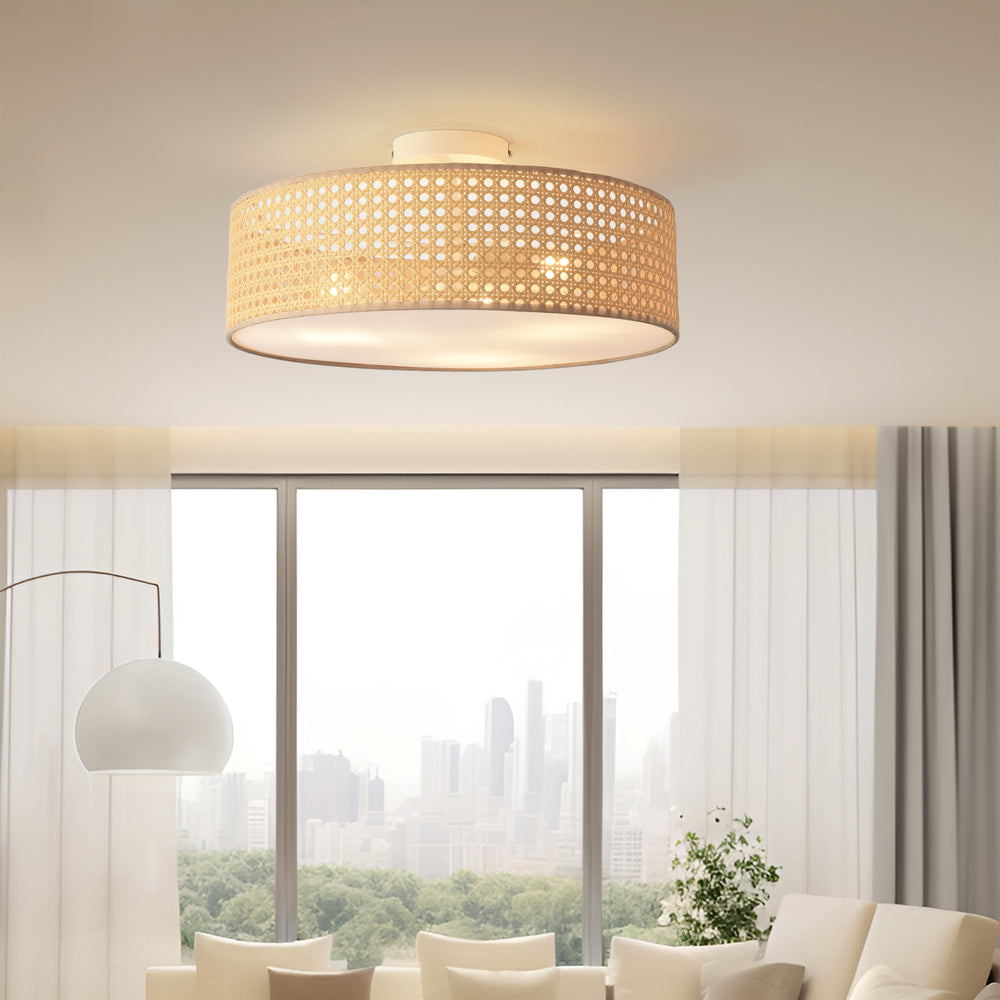 Mennyezeti lámpa Ascot rattan hatás [lux.pro] - premiumXL