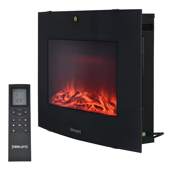 Elektromos kandalló Kamir fehér/fekete 950 - 1900 W [casa.pro]