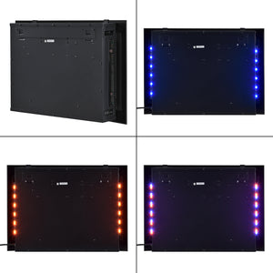 Elektromos kandalló Kamir fehér/fekete 950 - 1900 W [casa.pro]