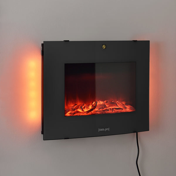 Elektromos kandalló Kamir fehér/fekete 950 - 1900 W [casa.pro]