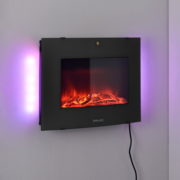 Elektromos kandalló Kamir fehér/fekete 950 - 1900 W [casa.pro]