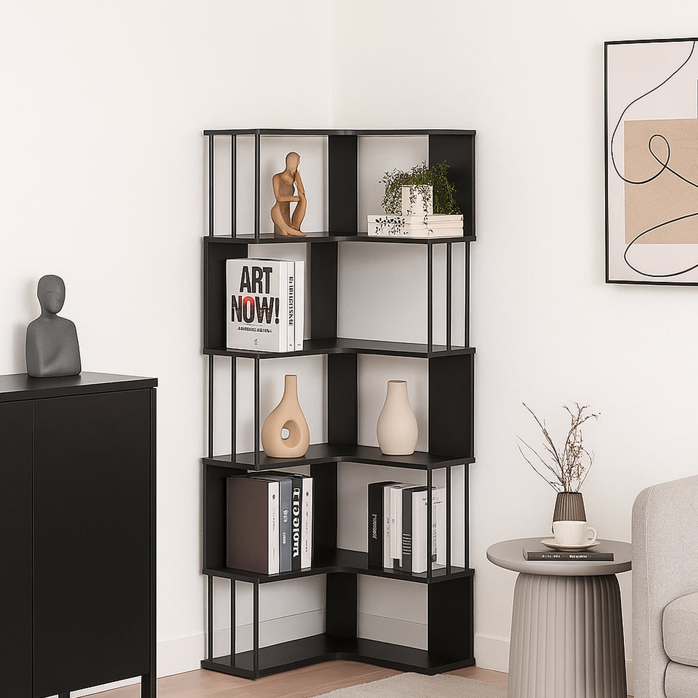 Sarokpolc Afrel 160x54x54 cm [en.casa]