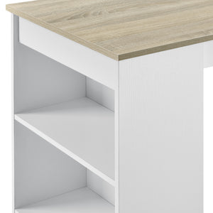 Elegáns bárasztal italtartó polccal, 110 x 50 x 103 cm [en.casa]® 