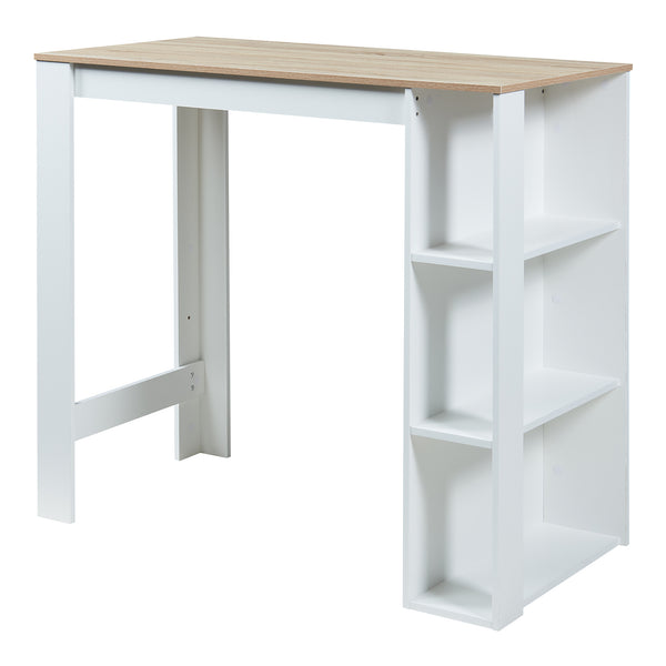 Bárasztal Danderyd beépített polccal 120x60x106 cm [en.casa]
