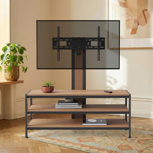 TV-tartó állvány polcos tárolóval Stockholm 120x40x108 cm [pro.tec] 