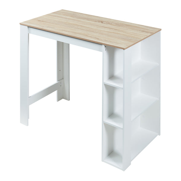 Bárasztal Danderyd beépített polccal 120x60x106 cm [en.casa]