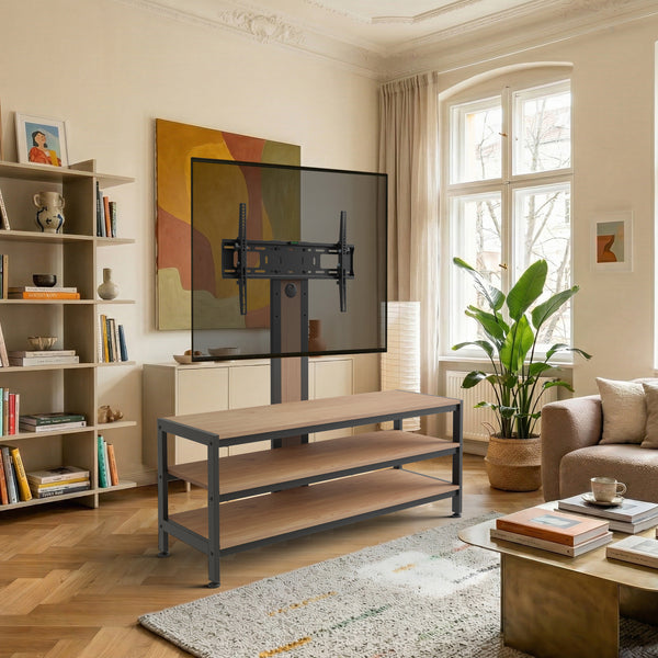 TV-tartó állvány polcos tárolóval Stockholm 120x40x108 cm [pro.tec] 