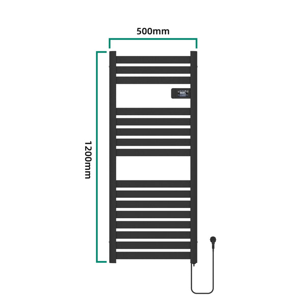 Elektromos törölközőszárító radiátor Ringebu 120x50cm több színben [pro.tec]