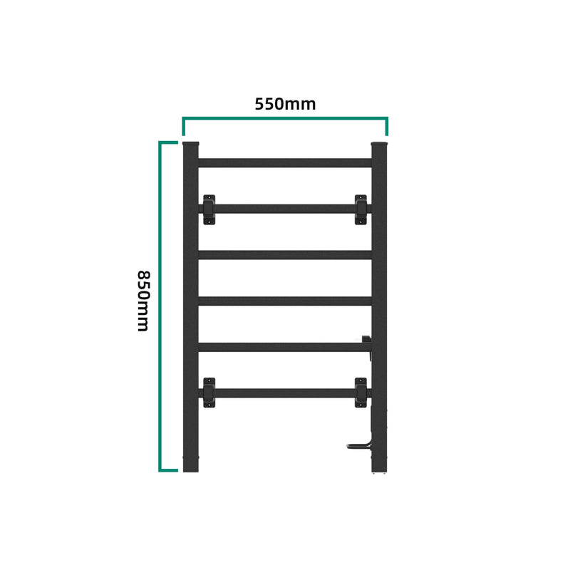 Méretrajz Elektromos törölközőszárító radiátor Savitaipale 85x55cm több színben [pro.tec]