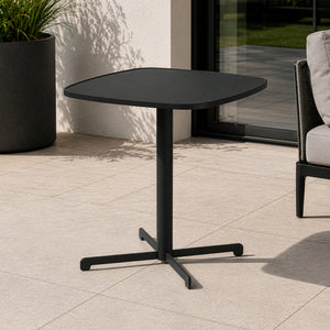 Kültéri bisztróasztal Foggia 75x70x70 cm acél antracitszürke [casa.pro]