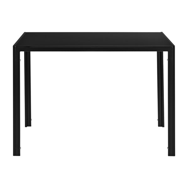 [en.casa]® Étkezőgarnitúra étkezőasztal 105cm x 60cm x 75cm székekkel étkező szett konyhai asztal 4 műanyag székkel 83x54x48 cm