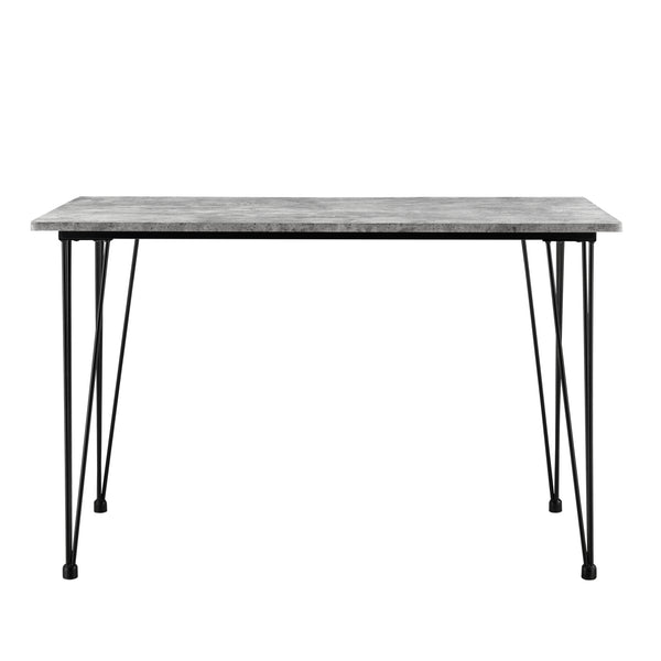 [en.casa]® Étkezőasztal MDF hajtű lábakkal 120cm x 70cm x 75cm különböző kivitelben
