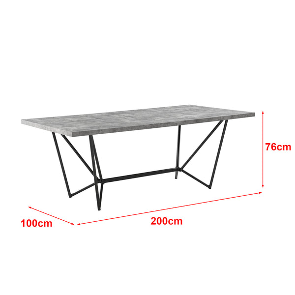 Étkezőasztal Sigtuna 200 x 100 x 76 cm több színben [en.casa]