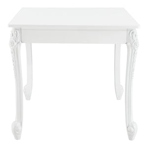 Étkezőasztal  Lüneburg 2 vagy 4 személyes konyhaasztal asztallap MDF asztalláb műanyag fehér több méretben [en.casa]® 