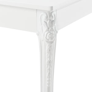 Étkezőasztal  Lüneburg 2 vagy 4 személyes konyhaasztal asztallap MDF asztalláb műanyag fehér több méretben [en.casa]® 