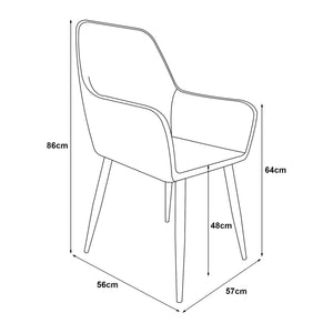 Étkezőszék-szett Hollola [en.casa] 