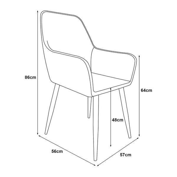 Étkezőszék-szett Hollola [en.casa] 